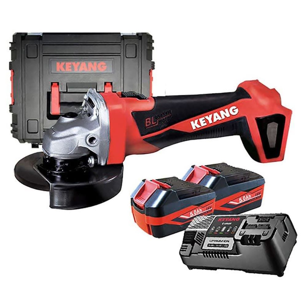 Esmeril Ang. 4-1/2" 18V 8500 Rpm 5.0 Ah Keyang DG18BL-125S